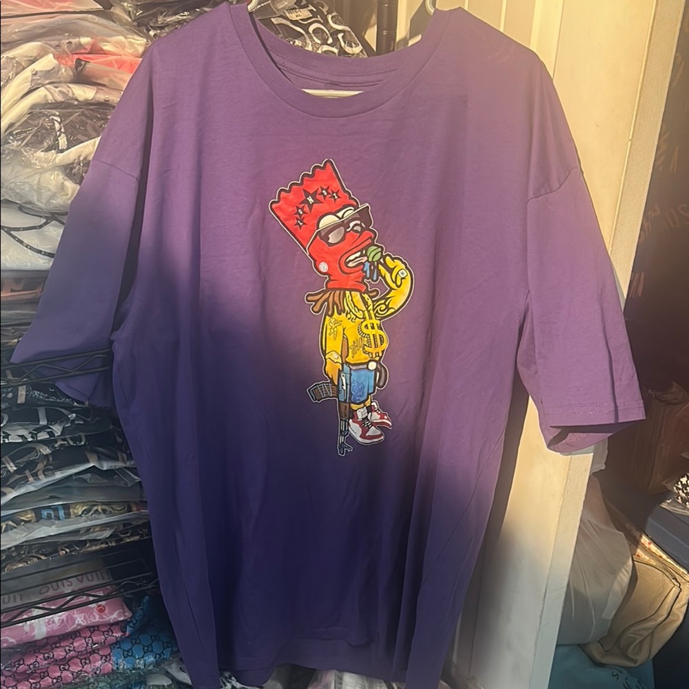 Purple Graphic Unisex T size 2x